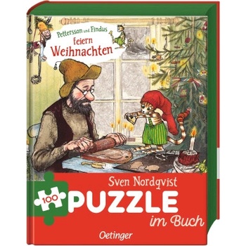 Oetinger Pettersson und Findus feiern Weihnachten. Puzzle im Buch