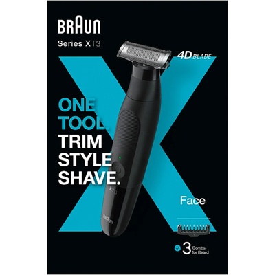 Braun Series X, Zastřihovač vousů pro odstranění vousů na obličeji, XT3100