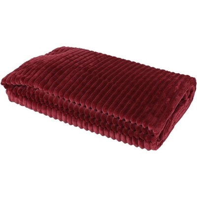 Deka O´Lala Pets Stripe dvouvrstvá vínová 200x155