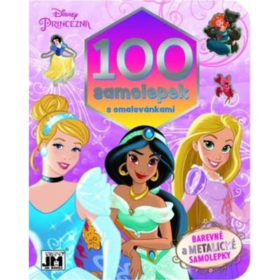 100 samolepek s omalovánkami Disney Princezny