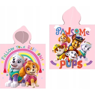 Faro Plážové pončo Paw Patrol pawsome Bavlna Froté 55 x 55 cm