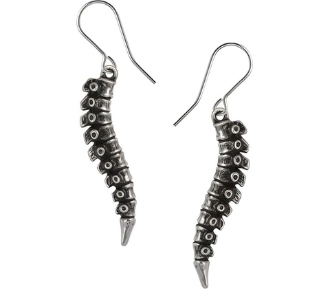 Alchemy Gothic Náušnice Páteř E497