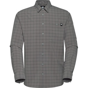 MAMMUT Мъжка риза с копчета Mammut Lenni Longsleeve Shirt - Steel / Black - размер 3XL (033-2467-0416)