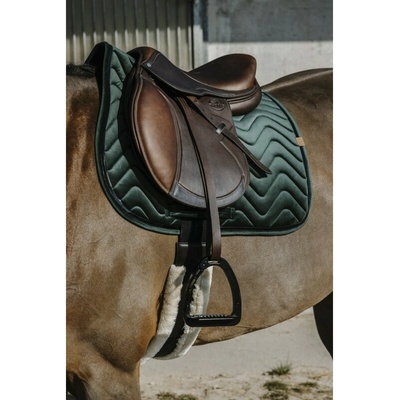 Equitheme Podsedlová dečka Glossy tmavě zelená