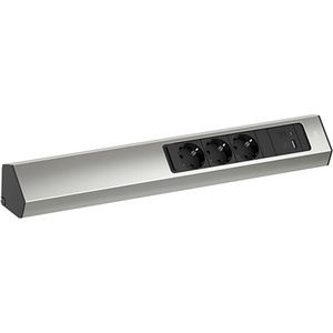 Bachmann Разклонител Bachmann - CASIA 2, 3x Шуко, USB A+C, 2 m, инокс (932.006)