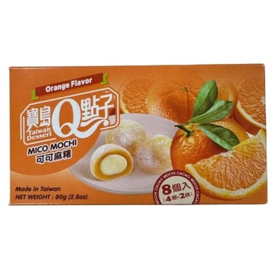 Qmochi Японски бисквитки Qmochi с вкус на портокал 80 г