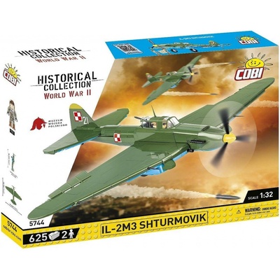 Cobi 5744 II WW Iljušin Il-2 Šturmovik, 1:32, 636 k, 2 f