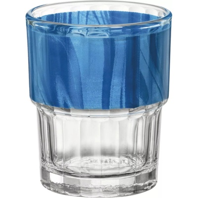 Bormioli Rocco Pohár stohovateľný Lyon modrý 12 x 200 ml