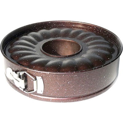 Elekom Форма за кекс ЕК-В05-2, Диаметър 26 см, Височина 6, 8 см, Висококачествено мраморно покритие (ek-В05-2)