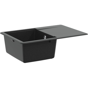 vidaXL Мивка Черно 670 x 460 мм Гранит (42028408)