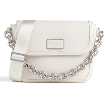 Replay kabelka přes rameno s dvěma popruhy bílá