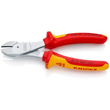 KNIPEX Клещи диагонални резачки усилени, хромирани, vde 1000v (k7406180)