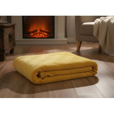 BBK deka z mikrovlákna Shells žlutá 150x200