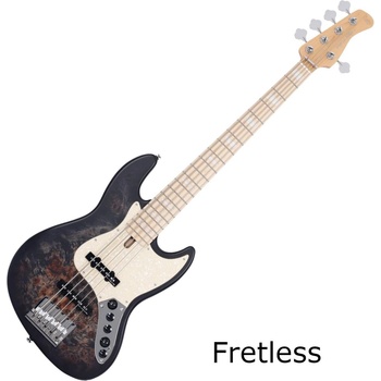 SIRE Marcus Miller V7 Ash Reissue 5 FL Transparent Black Satin Фретлес бас китара