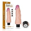 LoveToy REAL SOFTEE Vibrating Dildo 7"