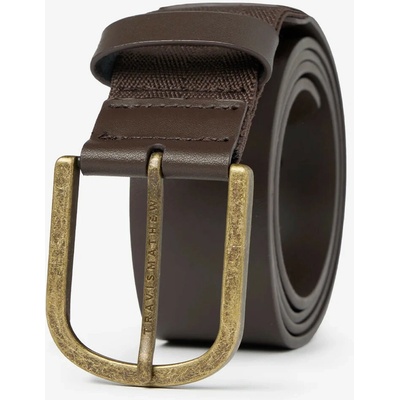 TravisMathew Jinx 2.0 Leather Belt Dark Brown