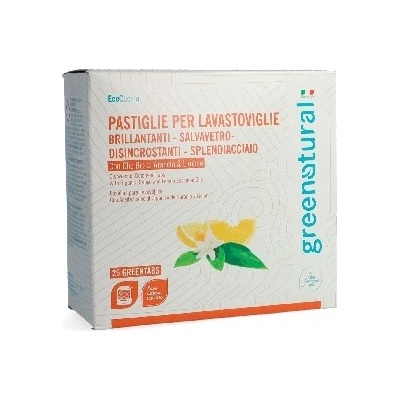 Greenatural Tablety do myčky na nádobí pomeranč a citron 25 ks