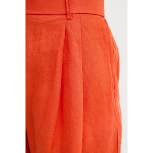 United Colors of Benetton къс панталон дамски от лен (4AGHD901V) - answear - 91,90 лв