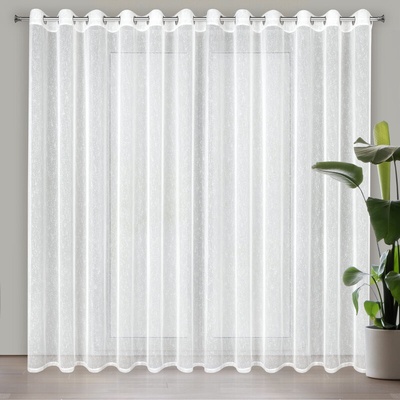 Takoy Záclona KELLY se strukturou jemného deště protkávaná stříbrnou nití 300 x 250 cm-HF-409660 | 300 x 250 cm