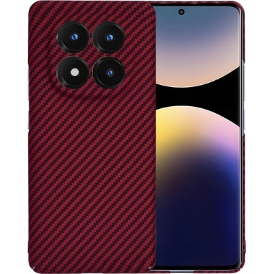 Techsuit Защитен калъф с карбонов дизайн за Xiaomi Redmi Note 14 Pro+ 5G - Червен KP36971 (36971)