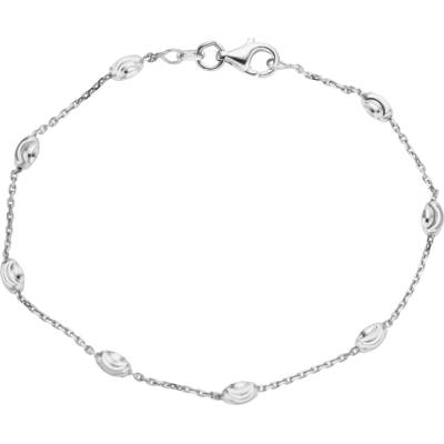 Bealio 10927 stříbrný náramek OVÁLKY MĚSÍČNÍ brus 19 cm 03-10927-0415