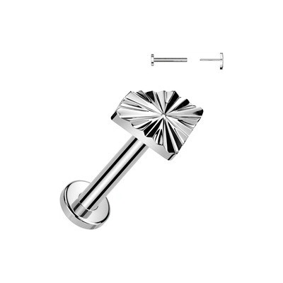 Šperky4U piercing do brady PUSH IN labreta TITAN TIT1359-1208