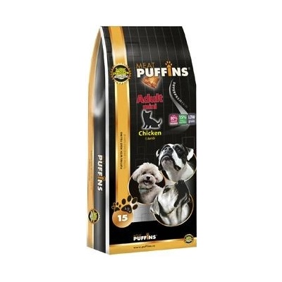 Puffins s.r.o. Puffins Dog Adult Yorkshire & Mini Chicken 15 kg
