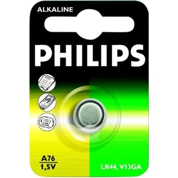 Philips литиева мини батерия 1.5V 1-blister (LR44 / LR1154) (A76/01B)