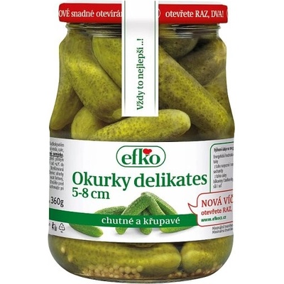 Efko Okurky delikates 5-8 cm 0,67 kg – Zbozi.Blesk.cz