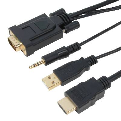 Кабел VCom HDMI M / VGA M - CG598A-1.8m (CG598A-1.8m)