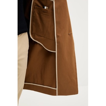 HUGO BOSS Палто boss в кафяво преходен модел с уголемена кройка 50545771 (50545771)