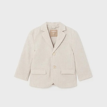 Image 1 of Mayoral Елегантно сако лен кокос райе за бебе момче Mayoral