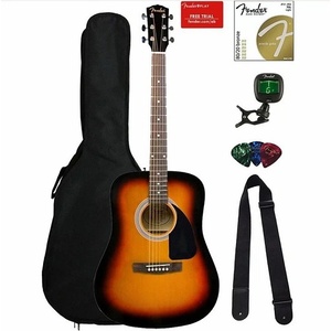 Fender Акустична китара комплект Fender FA-115 SB Dreadnought Pack + аксесоари