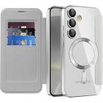 Techsuit Калъф за Samsung Galaxy S24 Plus - SmartMag Book Case - Сив (KF2352000)