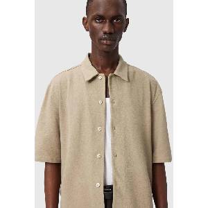 AllSaints Памучна риза AllSaints STALLON (M020SE)