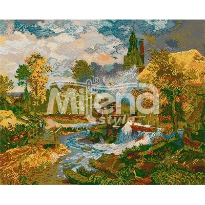 Milena Style Вестфалската воденица - гоблен със схема конци Ariadna 1: 4