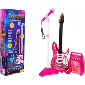 Ramiz detská elektrická gitara ružová