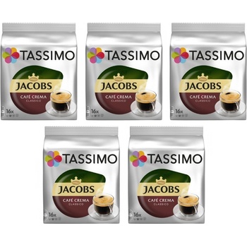 Douwe Egberts Tassimo Caffe Crema 16 броя Кашон 5 пак