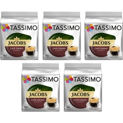 Douwe Egberts Tassimo Caffe Crema 16 броя Кашон 5 пак