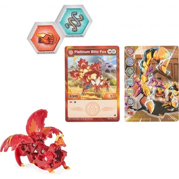 Spin Master Bakugan Legends Platinum Blitz Fox a karty