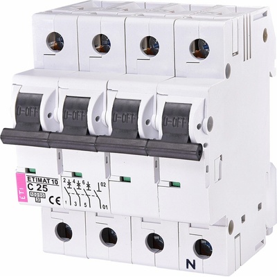 Eti-Polam nadproudový 3P+NC 25A 10kA AC ETIMAT10 002136718