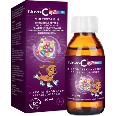 Novo C Kids Multi Multivitamín tekutý prípravok lesné ovocie 120 ml