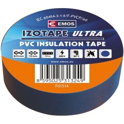 Emos F61514 izolačná páska PVC 15 mm x 10 m modrá