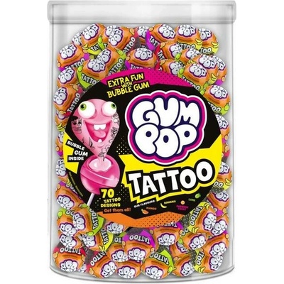 Argo Lízátko Gum pop s tetováním 100 x 18 g