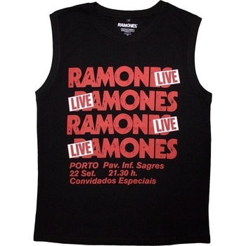 Ramones Риза Concert Unisex Black 2XL (RATANK76MB05)