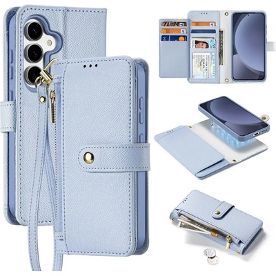 Dux Ducis Кожен калъф Dux Ducis Lawa за Samsung Galaxy S25+ със свалящ се магнитен портфейл - син (6971824162264)