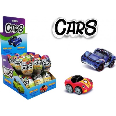 Nova čokoládové vajíčko s překvapením cars 25 g