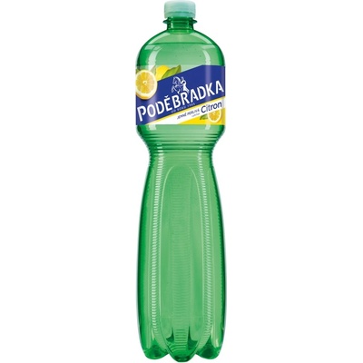 Poděbradka Citron jemně perlivá 1,5 l