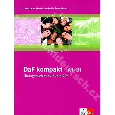 DaF kompakt A1 B1 pracovný zošit nemčiny vr. 2 audio CD