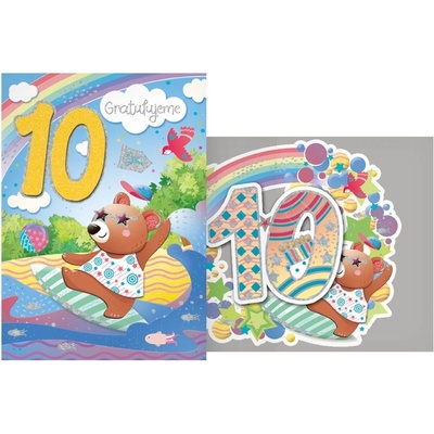 UNIPAP přání k narozeninám 10 CN-877 PRANI_W_C0417 549614
